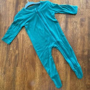Emerald Green Kyte baby footies 3-6months
